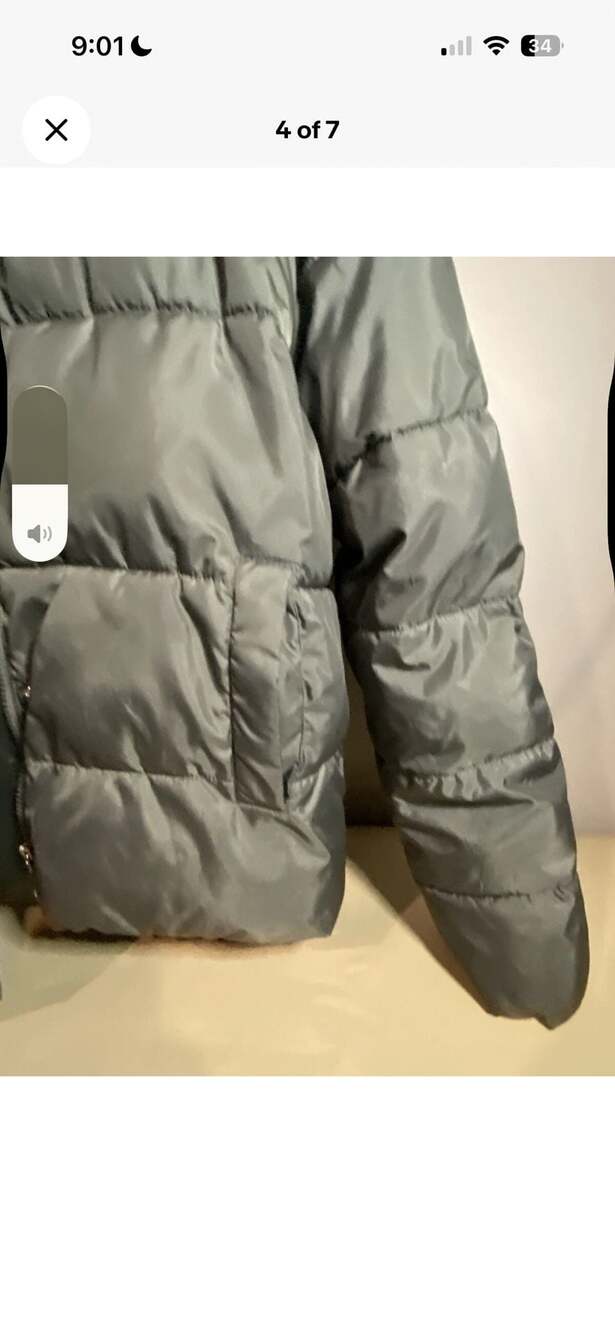 Sebby Collection Women's Quilted Puffer Jacket with Removable Hood - Picture 4 of 7